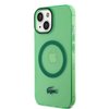 Imagen de FUNDA LACOSTE IPHONE 15 PLUS TRANSPARENT CASE MAGSAFE GREEN 4204