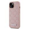 Imagen de FUNDA KARL LAGERFELD IPHONE 15 MAGSAFE GRAINED PU LEATHER CASE METAL LOGO PINK 3905
