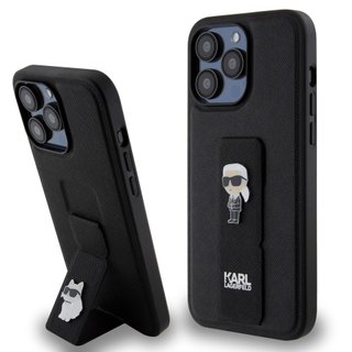 Imagen de FUNDA KARL LAGERFELD IPHONE 15 PRO MAX GRIP CHOUPETTE BLACK 7465