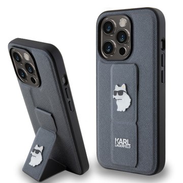 Imagen de FUNDA KARL LAGERFELD IPHONE 15 PRO MAX GRIP CHOUPETTE SILVER 7601