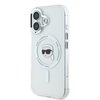 Imagen de FUNDA KARL LAGERFELD IPHONE 16 MAGSAFE IML CASE METAL CAMERA FRAME AND BUTTONS KARL HEAD PRINTED LOGO WHITE 8048