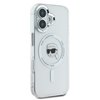 Imagen de FUNDA KARL LAGERFELD IPHONE 16 MAGSAFE IML CASE METAL CAMERA FRAME AND BUTTONS KARL HEAD PRINTED LOGO WHITE 8048