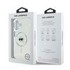 Imagen de FUNDA KARL LAGERFELD IPHONE 16 MAGSAFE IML CASE METAL CAMERA FRAME AND BUTTONS KARL HEAD PRINTED LOGO WHITE 8048