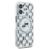 Imagen de FUNDA KARL LAGERFELD IPHONE 16 MAGSAFE KARL AND CHOUPETTE HEADS ON KL PATTERN CLEAR 8482