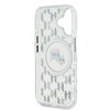 Imagen de FUNDA KARL LAGERFELD IPHONE 16 MAGSAFE KARL AND CHOUPETTE HEADS ON KL PATTERN CLEAR 8482
