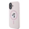 Imagen de FUNDA KARL LAGERFELD IPHONE 16 MAGSAFE LIQUID SILICONE CASE KARL AND CHOUPETTE HEADS PINK 8765