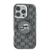 Imagen de FUNDA KARL LAGERFELD IPHONE 16 PRO KARL AND CHOUPETTE HEADS ON KL PATTERN BLACK 8383