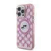 Imagen de FUNDA KARL LAGERFELD IPHONE 16 PRO KARL AND CHOUPETTE HEADS ON KL PATTERN PINK 8420