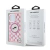 Imagen de FUNDA KARL LAGERFELD IPHONE 16 PRO KARL AND CHOUPETTE HEADS ON KL PATTERN PINK 8420