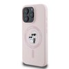 Imagen de FUNDA KARL LAGERFELD IPHONE 16 PRO MAGSAFE LIQUID SILICONE CASE KARL AND CHOUPETTE HEADS PINK 8789