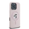 Imagen de FUNDA KARL LAGERFELD IPHONE 16 PRO MAGSAFE LIQUID SILICONE CASE KARL AND CHOUPETTE HEADS PINK 8789
