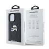 Imagen de FUNDA KARL LAGERFELD IPHONE 16 PRO MAX MONOGRAM PU LEATHER CASE WITH PIN LOGO KARL & CHOUPETTE HEADS 9396