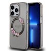 Imagen de FUNDA GUESS IPHONE 14 PRO MAGSAFE FLOWERS BLACK 1263
