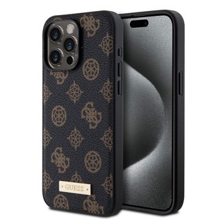 Imagen de FUNDA GUESS IPHONE 15 PRO MAX MAGSAFE LOGO BLACK GOLD 6143