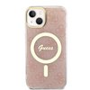 Imagen de FUNDA GUESS IPHONE 13 14 MAGSAFE PINK GOLD 0213