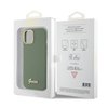 Imagen de FUNDA GUESS IPHONE 15 SILICONE GREEN GOLD 9468