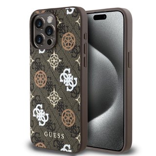 Imagen de FUNDA GUESS IPHONE 15 PRO MAX MAGSAFE PEONY BROWN 3044