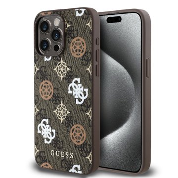 Imagen de FUNDA GUESS IPHONE 15 PRO MAX MAGSAFE PEONY BROWN 3044