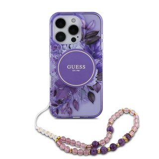 Imagen de FUNDA GUESS IPHONE 15 PRO MAX MAGSAFE STRAP PURPLE 9149
