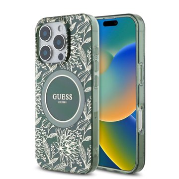 Imagen de FUNDA GUESS IPHONE 16 PRO MAGSAFE GREEN 1747