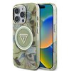 Imagen de FUNDA GUESS IPHONE 16 PRO MAGSAFE FLOWER GREEN 0689