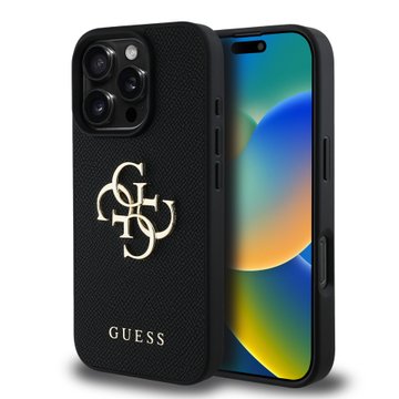 Imagen de FUNDA GUESS IPHONE 16 PRO BIG LOGO BLACK 4541