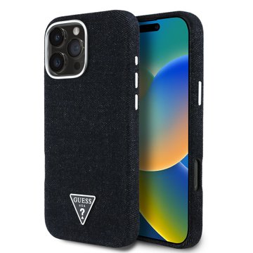 Imagen de FUNDA GUESS IPHONE 16 MAGSAFE TRIANGLE BLACK 8129