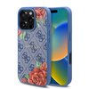 Imagen de FUNDA GUESS IPHONE 16 PRO MAG FLOWER BLUE 0413