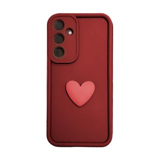 Imagen de PROTECTOR SAMSUNG S25 POP CORAZON BORDO