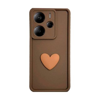 Imagen de PROTECTOR XIAOMI REDMI NOTE 14 4G  FLOPPY POP CORAZON BROWN