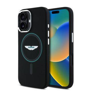 Imagen de FUNDA ASTON MARTIN IPHONE 16 MAGSAFE BLACK GREEN 3848
