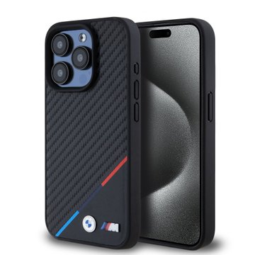 Imagen de FUNDA BMW IPHONE 15 PRO MAGSAFE CARBON 4355
