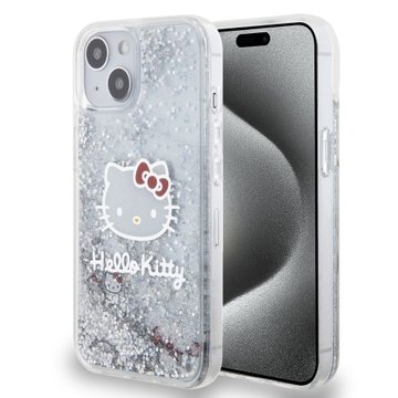 Imagen de FUNDA HELLO KITTY IPHONE 14 GLITTER SILVER 6166