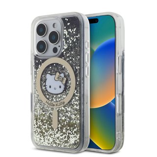 Imagen de FUNDA HELLO KITTY IPHONE 16 PRO MAGSAFE GOLD 7483