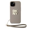 Imagen de FUNDA DKNY IPHONE 15 LOGO STRAP BEIGE 4871
