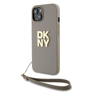 Imagen de FUNDA DKNY IPHONE 15 LOGO STRAP BEIGE 4871