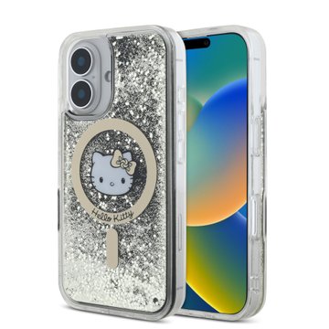 Imagen de FUNDA HELLO KITTY IPHONE 16 MAGSAFE GOLD 7469