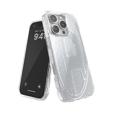 Imagen de FUNDA DIESEL IPHONE 16 PRO MAX GLITTER 60154 SILVER