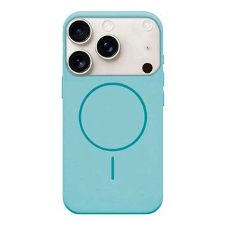 Imagen de PROTECTOR IPHONE 17 PRO MAX SILICONA MAGSAFE CELESTE