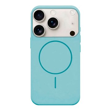 Imagen de PROTECTOR IPHONE 17 PRO MAX SILICONA MAGSAFE CELESTE