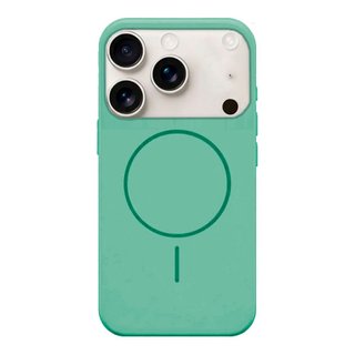 Imagen de PROTECTOR IPHONE 17 PRO MAX SILICONA MAGSAFE VERDE