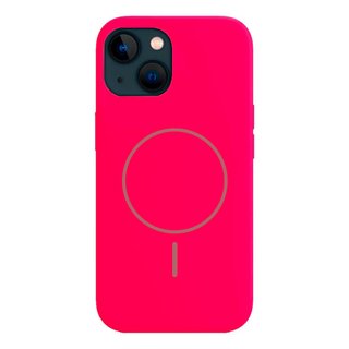 Imagen de PROTECTOR IPHONE 13 14 SILICONA MAGSAFE FUCSIA