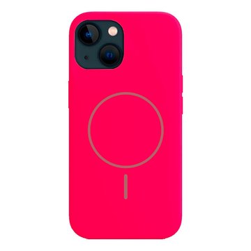 Imagen de PROTECTOR IPHONE 13 14 SILICONA MAGSAFE FUCSIA