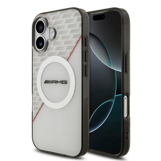 Imagen de FUNDA AMG IPHONE 17 MAGSAFE WHITE LOGO 1743