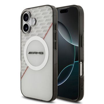Imagen de FUNDA AMG IPHONE 17 MAGSAFE WHITE LOGO 1743