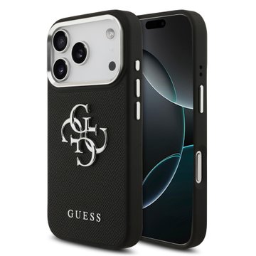 Imagen de FUNDA GUESS IPHONE 17 PRO LOGO SILVER 8097