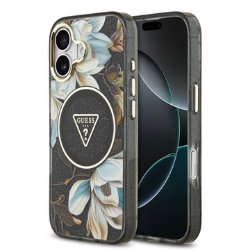 Imagen de FUNDA GUESS IPHONE 17 MAGSAFE FLOWERS BLACK 4357