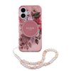 Imagen de FUNDA GUESS IPHONE 16 MAGSAFE STRIPE PINK FLOWERS 8852