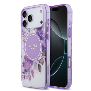 Imagen de FUNDA GUESS IPHONE 17 PRO MAX MAGSAFE FLOWERS PURPLE 5224
