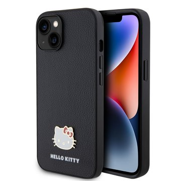 Imagen de FUNDA HELLO KITTY IPHONE 14 LEATHER BLACK 6425